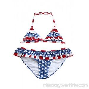 TenMet Little&Big Girls America Flag Two Pieces Tankinis Bathing Suit National Flag 01 B07LGXCDWT
